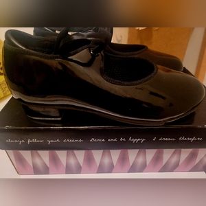 Revolution - Black Ribbon Tie Tap Shoes